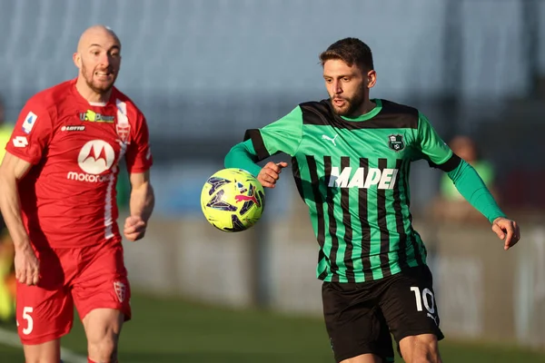 Domenico Berardi of Sassuolo Calcio in action  during italian soccer Serie A match AC Monza vs US Sassuolo at the U-Power Stadium in Monza, Italy, January 22, 2023 - Credit: Francesco Scaccianoc