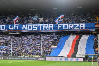 supporter's Sampdoria during italian soccer Serie A match UC Sampdoria vs Udinese Calcio at the Luigi Ferraris stadium in Genova, Italy, January 22, 2023 - Credit: Danilo Vig