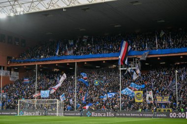 supporter's Sampdoria during italian soccer Serie A match UC Sampdoria vs Udinese Calcio at the Luigi Ferraris stadium in Genova, Italy, January 22, 2023 - Credit: Danilo Vig