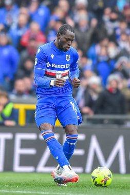 Omar Colley (Sampdoria) during italian soccer Serie A match UC Sampdoria vs Udinese Calcio at the Luigi Ferraris stadium in Genova, Italy, January 22, 2023 - Credit: Danilo Vig