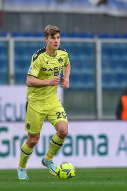 Jaka Bijol (Udinese) during italian soccer Serie A match UC Sampdoria vs Udinese Calcio at the Luigi Ferraris stadium in Genova, Italy, January 22, 2023 - Credit: Danilo Vig