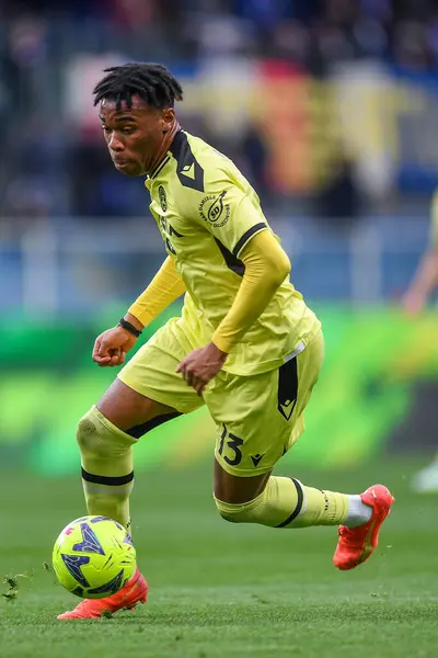 Destiny Iyenoma Udogie (Udinese) during italian soccer Serie A match UC Sampdoria vs Udinese Calcio at the Luigi Ferraris stadium in Genova, Italy, January 22, 2023 - Credit: Danilo Vig