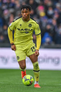Destiny Iyenoma Udogie (Udinese) during italian soccer Serie A match UC Sampdoria vs Udinese Calcio at the Luigi Ferraris stadium in Genova, Italy, January 22, 2023 - Credit: Danilo Vig