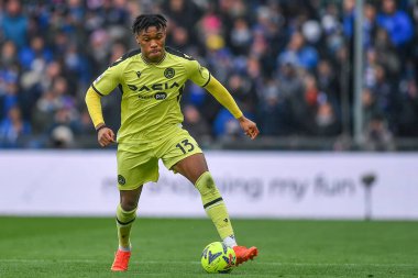 Destiny Iyenoma Udogie (Udinese) during italian soccer Serie A match UC Sampdoria vs Udinese Calcio at the Luigi Ferraris stadium in Genova, Italy, January 22, 2023 - Credit: Danilo Vig