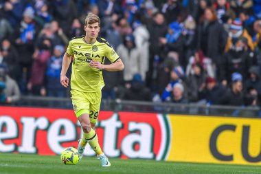 Jaka Bijol (Udinese) during italian soccer Serie A match UC Sampdoria vs Udinese Calcio at the Luigi Ferraris stadium in Genova, Italy, January 22, 2023 - Credit: Danilo Vig