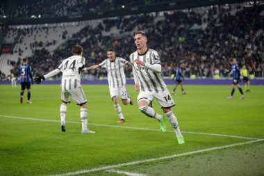 Arkadiusz Milik of Juventus Fc celebrating after scoring a goal during the Italian Serie A, football match between Juventus Fc and Atalanta Bc on January 22, 2023 at Allianz Stadium, Turin Italy. Photo Nderim Kaceli - Credit: Nderim Kaceli/LiveMedi