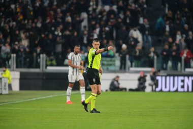 Referee showing a penalty kick during the Italian Serie A, football match between Juventus Fc and Atalanta Bc on January 22, 2023 at Allianz Stadium, Turin Italy. Photo Nderim Kaceli - Credit: Nderim Kaceli/LiveMedi