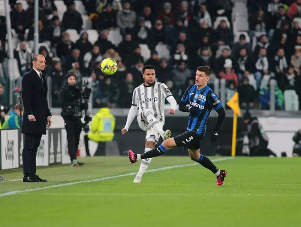 Weston Mckennie of Juventus Fc and Joakim Marhle of Atalanta Bc during the Italian Serie A, football match between Juventus Fc and Atalanta Bc on January 22, 2023 at Allianz Stadium, Turin Italy. Photo Nderim Kaceli - Credit: Nderim Kaceli/LiveMedi