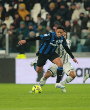 Luiz Da Silva Danilo of Juventus Fc  and Luis Muriel of Atalanta Bc during the Italian Serie A, football match between Juventus Fc and Atalanta Bc on January 22, 2023 at Allianz Stadium, Turin Italy. Photo Nderim Kaceli - Credit: Nderim Kaceli/LiveMe