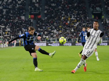 Rafael Toloi of Atalanta Bc and Alex Sandro of Juventus Fc during the Italian Serie A, football match between Juventus Fc and Atalanta Bc on January 22, 2023 at Allianz Stadium, Turin Italy. Photo Nderim Kaceli - Credit: Nderim Kaceli/LiveMedi