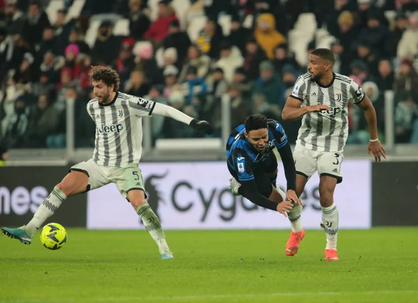Bremer of Juventus Fc and Luis Muriel of Atalanta Bc  during the Italian Serie A, football match between Juventus Fc and Atalanta Bc on January 22, 2023 at Allianz Stadium, Turin Italy. Photo Nderim Kaceli - Credit: Nderim Kaceli/LiveMedi