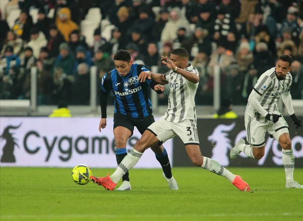 Bremer of Juventus Fc and Luis Muriel of Atalanta Bc during the Italian Serie A, football match between Juventus Fc and Atalanta Bc on January 22, 2023 at Allianz Stadium, Turin Italy. Photo Nderim Kaceli - Credit: Nderim Kaceli/LiveMedi