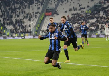 Ademola Lookman of Atalanta Bc celebrating after a goal  during the Italian Serie A, football match between Juventus Fc and Atalanta Bc on January 22, 2023 at Allianz Stadium, Turin Italy. Photo Nderim Kaceli - Credit: Nderim Kaceli/LiveMedi
