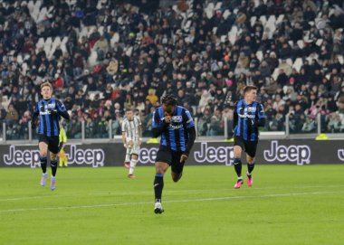 Ademola Lookman of Atalanta Bc celebrating after a goal during the Italian Serie A, football match between Juventus Fc and Atalanta Bc on January 22, 2023 at Allianz Stadium, Turin Italy. Photo Nderim Kaceli - Credit: Nderim Kaceli/LiveMedi