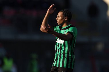 Armand Lauriente of Sassuolo Calcio gestures  during italian soccer Serie A match AC Monza vs US Sassuolo at the U-Power Stadium in Monza, Italy, January 22, 2023 - Credit: Francesco Scaccianoc