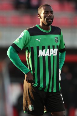 Pedro Obiang of Sassuolo Calcio looks on  during italian soccer Serie A match AC Monza vs US Sassuolo at the U-Power Stadium in Monza, Italy, January 22, 2023 - Credit: Francesco Scaccianoc