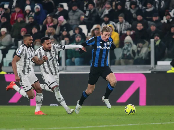 Rasmus Hojlund of Atalanta Bc during the Italian Serie A, football match between Juventus Fc and Atalanta Bc on January 22, 2023 at Allianz Stadium, Turin Italy. Photo Nderim Kaceli - Credit: Nderim Kaceli/LiveMedi