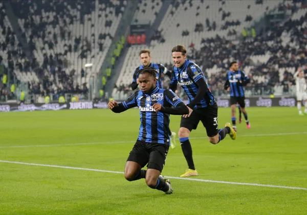 Ademola Lookman of Atalanta Bc celebrating after a goal  during the Italian Serie A, football match between Juventus Fc and Atalanta Bc on January 22, 2023 at Allianz Stadium, Turin Italy. Photo Nderim Kaceli - Credit: Nderim Kaceli/LiveMedi