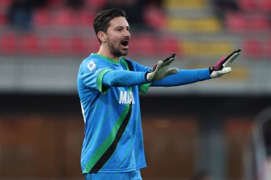Gianluca Pegolo of Sassuolo Calcio gestures  during italian soccer Serie A match AC Monza vs US Sassuolo at the U-Power Stadium in Monza, Italy, January 22, 2023 - Credit: Francesco Scaccianoc