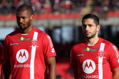 Gianluca Caprari of AC Monza and Da Silva Marlon of AC Monza looks on  during italian soccer Serie A match AC Monza vs US Sassuolo at the U-Power Stadium in Monza, Italy, January 22, 2023 - Credit: Francesco Scaccianoc