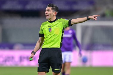 Federico Dionisi (referee) during italian soccer Serie A match ACF Fiorentina vs Torino FC at the Artemio Franchi stadium in Florence, Italy, January 21, 2023 - Credit: Lisa Guglielm