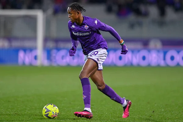 Christian Kouame (ACF Fiorentina) during italian soccer Serie A match ACF Fiorentina vs Torino FC at the Artemio Franchi stadium in Florence, Italy, January 21, 2023 - Credit: Lisa Guglielm