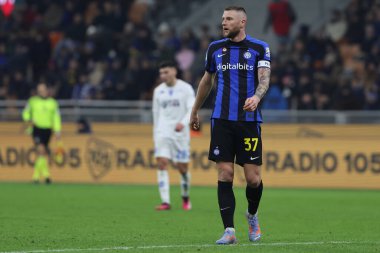 Milan Skriniar of FC Internazionale in action during Serie A 2022/23 football match between FC Internazionale and Empoli FC at Giuseppe Meazza Stadium, Milan, Italy on January 23, 2023 - Credit: Fabrizio Carabelli/LiveMedi