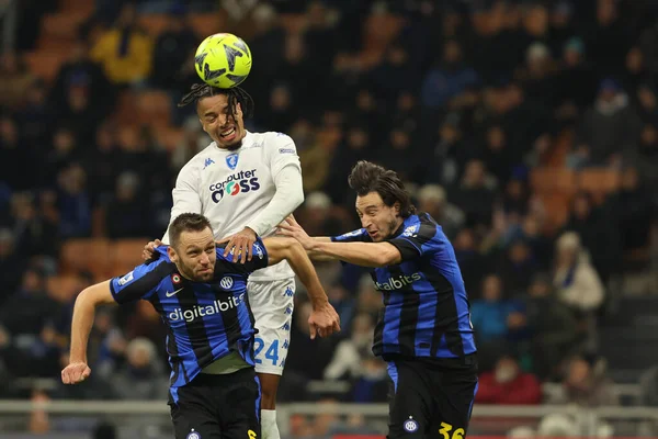 Tyronne Ebuehi of Empoli FC in action during Serie A 2022/23 football match between FC Internazionale and Empoli FC at Giuseppe Meazza Stadium, Milan, Italy on January 23, 2023 - Credit: Fabrizio Carabelli/LiveMedi