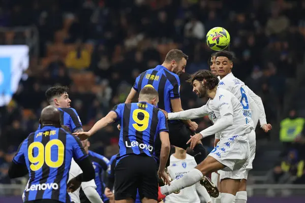 Stefan De Vrij of FC Internazionale in action during Serie A 2022/23 football match between FC Internazionale and Empoli FC at Giuseppe Meazza Stadium, Milan, Italy on January 23, 2023 - Credit: Fabrizio Carabelli/LiveMedi