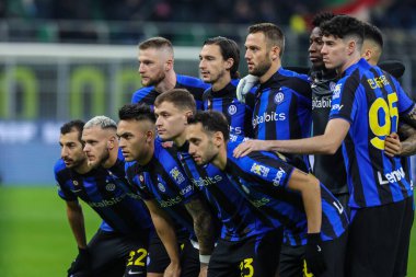 FC Internazionale team line up during Serie A 2022/23 football match between FC Internazionale and Empoli FC at Giuseppe Meazza Stadium, Milan, Italy on January 23, 2023 - Credit: Fabrizio Carabelli/LiveMedi