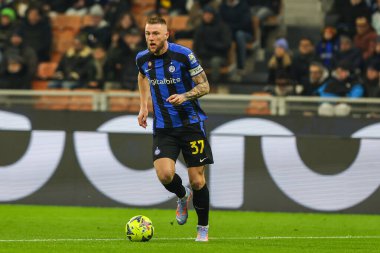 Milan Skriniar of FC Internazionale in action during Serie A 2022/23 football match between FC Internazionale and Empoli FC at Giuseppe Meazza Stadium, Milan, Italy on January 23, 2023 - Credit: Fabrizio Carabelli/LiveMedi