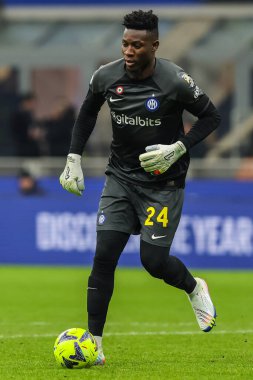 Andre Onana of FC Internazionale in action during Serie A 2022/23 football match between FC Internazionale and Empoli FC at Giuseppe Meazza Stadium, Milan, Italy on January 23, 2023 - Credit: Fabrizio Carabelli/LiveMedi