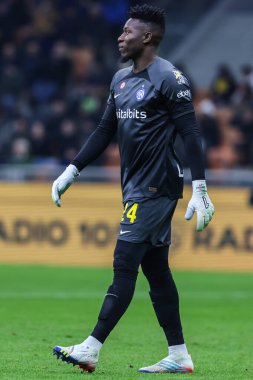 Andre Onana of FC Internazionale looks on during Serie A 2022/23 football match between FC Internazionale and Empoli FC at Giuseppe Meazza Stadium, Milan, Italy on January 23, 2023 - Credit: Fabrizio Carabelli/LiveMedi