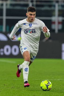 Nicolo Cambiaghi of Empoli FC in action during Serie A 2022/23 football match between FC Internazionale and Empoli FC at Giuseppe Meazza Stadium, Milan, Italy on January 23, 2023 - Credit: Fabrizio Carabelli/LiveMedi