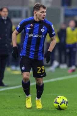 Nicolo Barella of FC Internazionale in action during Serie A 2022/23 football match between FC Internazionale and Empoli FC at Giuseppe Meazza Stadium, Milan, Italy on January 23, 2023 - Credit: Fabrizio Carabelli/LiveMedi