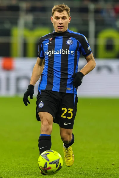 Nicolo Barella of FC Internazionale in action during Serie A 2022/23 football match between FC Internazionale and Empoli FC at Giuseppe Meazza Stadium, Milan, Italy on January 23, 2023 - Credit: Fabrizio Carabelli/LiveMedi
