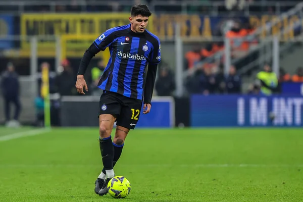 Raoul Bellanova of FC Internazionale in action during Serie A 2022/23 football match between FC Internazionale and Empoli FC at Giuseppe Meazza Stadium, Milan, Italy on January 23, 2023 - Credit: Fabrizio Carabelli/LiveMedi