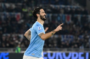 Luis Alberto (SS Lazio) celebrates after scoring the goal 3-0 during the Italian Football Championship League A 2022/2023 match between SS Lazio vs AC Milan at the Olimpic Stadium in Rome on 24 January 2023. - Credit: Fabrizio Corradetti/LiveMedi