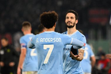 Luis Alberto (SS Lazio) Felipe Anderson (SS Lazio) during the Italian Football Championship League A 2022/2023 match between SS Lazio vs AC Milan at the Olimpic Stadium in Rome on 24 January 2023. - Credit: Fabrizio Corradetti/LiveMedi