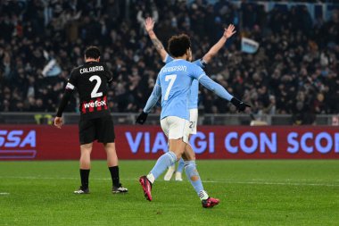 Felipe Anderson (SS Lazio) celebrates after scoring the goal 4-0 during the Italian Football Championship League A 2022/2023 match between SS Lazio vs AC Milan at the Olimpic Stadium in Rome on 24 January 2023. - Credit: Fabrizio Corradetti/LiveMedi