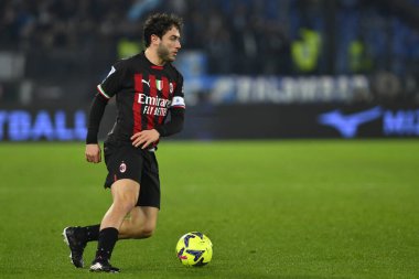 Davide Calabria of A.C. Milan during the 19th day of the Serie A Championship between S.S. Lazio vs A.C. Milan on January 24, 2023 at the Stadio Olimpico in Rome, Italy. - Credit: Domenico Cippitelli/LiveMedi