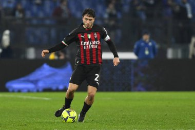 Davide Calabria of A.C. Milan during the 19th day of the Serie A Championship between S.S. Lazio vs A.C. Milan on January 24, 2023 at the Stadio Olimpico in Rome, Italy. - Credit: Domenico Cippitelli/LiveMedi