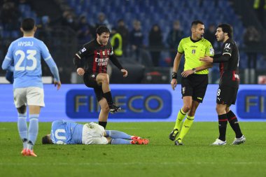 Referee Marco Di Bello during the 19th day of the Serie A Championship between S.S. Lazio vs A.C. Milan on January 24, 2023 at the Stadio Olimpico in Rome, Italy. - Credit: Domenico Cippitelli/LiveMedi