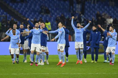 S.S. Lazio Team during the 19th day of the Serie A Championship between S.S. Lazio vs A.C. Milan on January 24, 2023 at the Stadio Olimpico in Rome, Italy. - Credit: Domenico Cippitelli/LiveMedi
