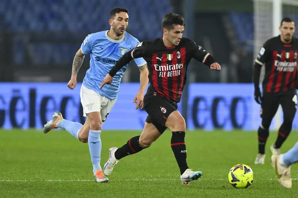 Brahim Diaz of A.C. Milan during the 19th day of the Serie A Championship between S.S. Lazio vs A.C. Milan on January 24, 2023 at the Stadio Olimpico in Rome, Italy. - Credit: Domenico Cippitelli/LiveMedi