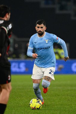 Elseid Hysaj (SS Lazio) during the Italian Football Championship League A 2022/2023 match between SS Lazio vs AC Milan at the Olimpic Stadium in Rome on 24 January 2023. - Credit: Fabrizio Corradetti/LiveMedi