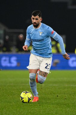 Elseid Hysaj (SS Lazio) during the Italian Football Championship League A 2022/2023 match between SS Lazio vs AC Milan at the Olimpic Stadium in Rome on 24 January 2023. - Credit: Fabrizio Corradetti/LiveMedi