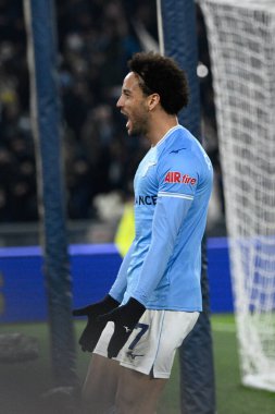 Felipe Anderson (SS Lazio) celebrates after scoring the goal 4-0  during the Italian Football Championship League A 2022/2023 match between SS Lazio vs AC Milan at the Olimpic Stadium in Rome on 24 January 2023. - Credit: Fabrizio Corradetti/LiveMedi