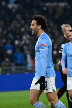 Felipe Anderson (SS Lazio) celebrates after scoring the goal 4-0  during the Italian Football Championship League A 2022/2023 match between SS Lazio vs AC Milan at the Olimpic Stadium in Rome on 24 January 2023. - Credit: Fabrizio Corradetti/LiveMedi