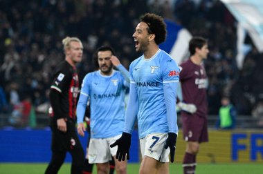 Felipe Anderson (SS Lazio) celebrates after scoring the goal 4-0  during the Italian Football Championship League A 2022/2023 match between SS Lazio vs AC Milan at the Olimpic Stadium in Rome on 24 January 2023. - Credit: Fabrizio Corradetti/LiveMedi